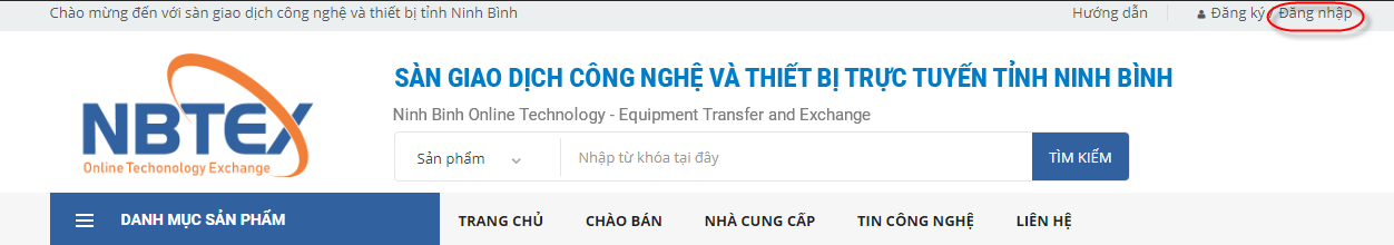 Hướng dẫn đăng nhập với thành viên trên Nbtex