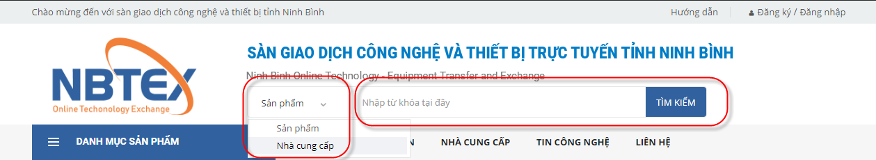 Hướng dẫn tìm kiếm nhà cung cấp
